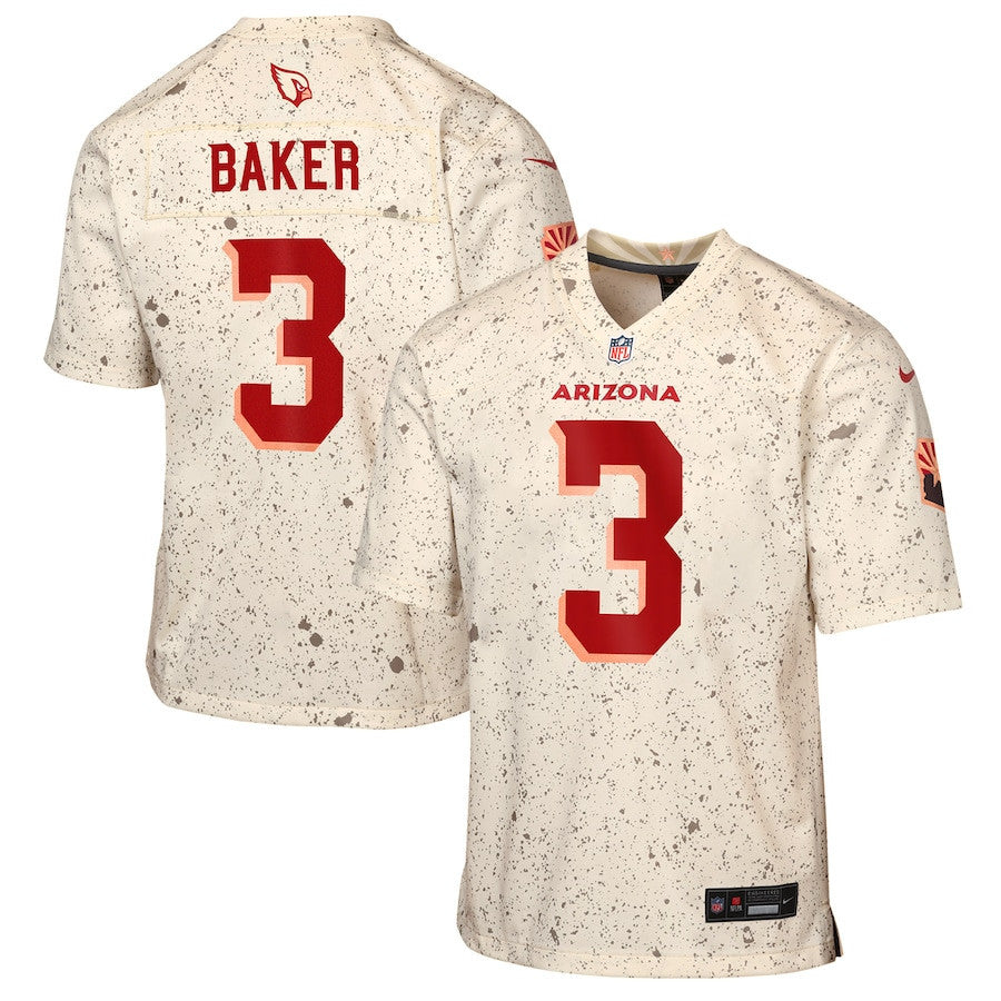 Budda Baker 3 Arizona Cardinals YOUTH 2025 Rivalries Collection Game Jersey - Natural