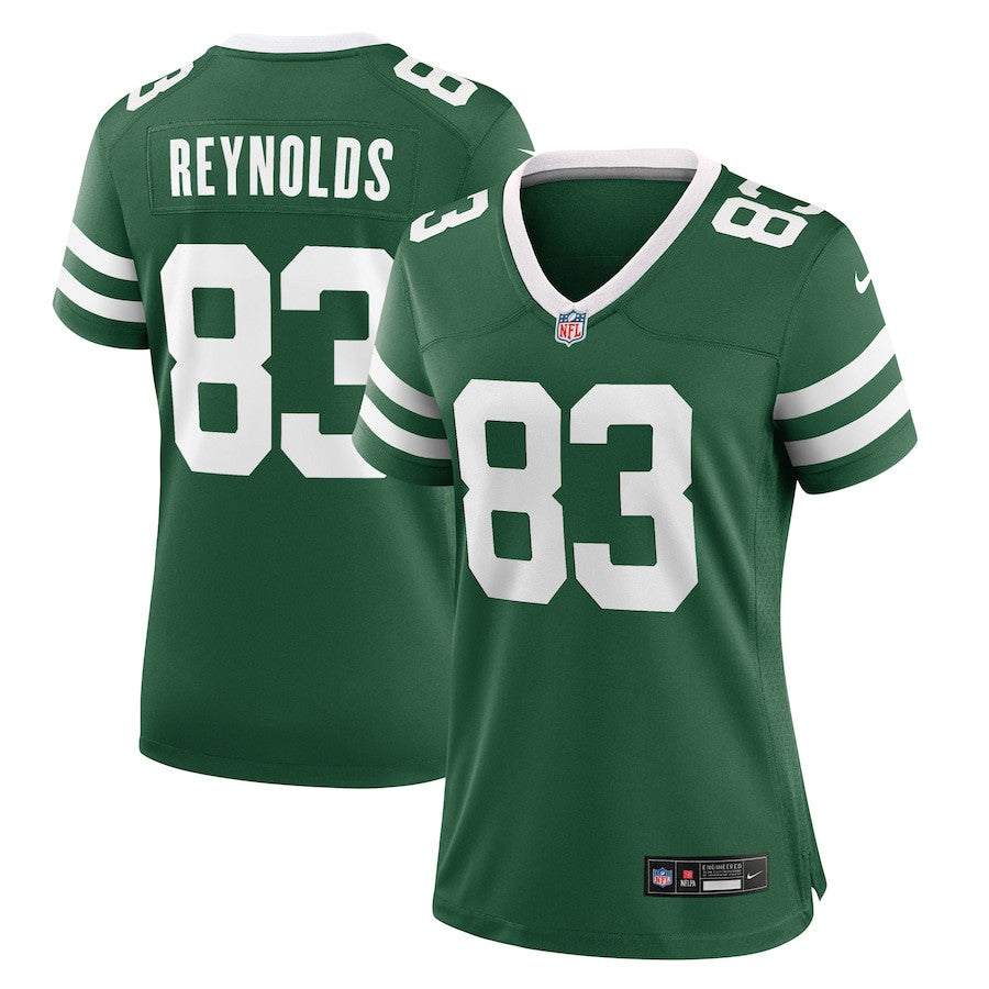 Josh Reynolds 83 New York Jets Women's Team Game Jersey - Legacy Green