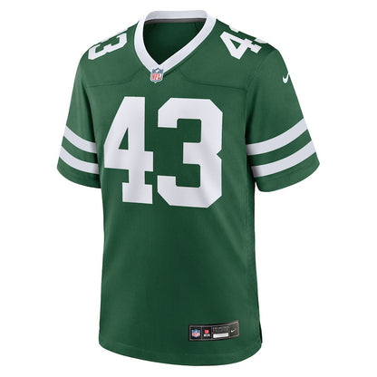 Cam Jones 43 New York Jets Team Game Men Jersey - Legacy Green