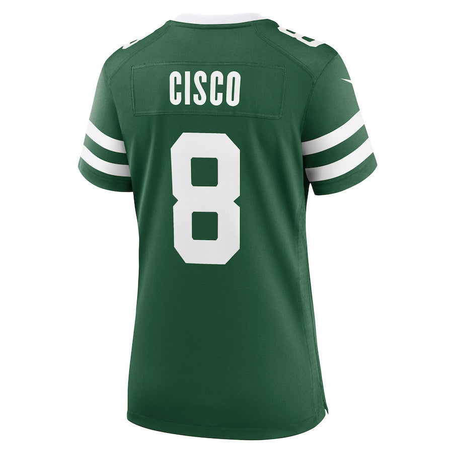 Andre Cisco 8 New York Jets Women's Team Game Jersey - Legacy Green
