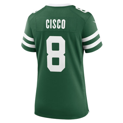 Andre Cisco 8 New York Jets Women's Team Game Jersey - Legacy Green