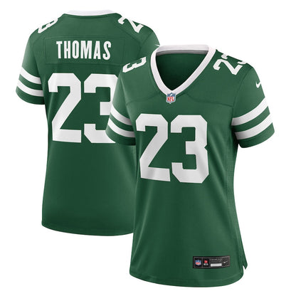 Azareye'h Thomas 23 New York Jets Women's Team Game Jersey - Legacy Green