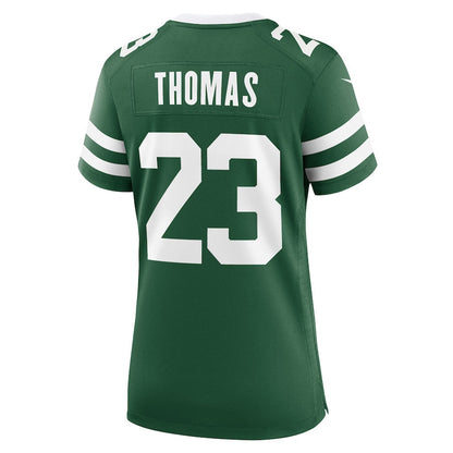 Azareye'h Thomas 23 New York Jets Women's Team Game Jersey - Legacy Green