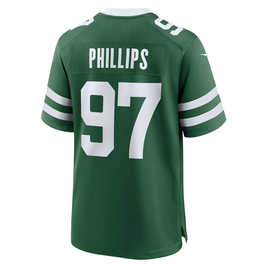 Harrison Phillips 97 New York Jets Team Game Men Jersey - Legacy Green
