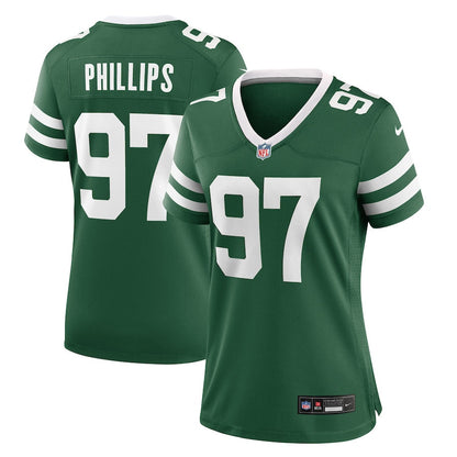Harrison Phillips 97 New York Jets Women's Team Game Jersey - Legacy Green