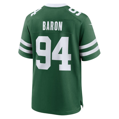 Tyler Baron 94 New York Jets Team Game Men Jersey - Legacy Green