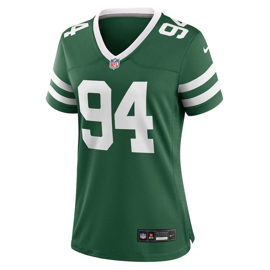 Tyler Baron 94 New York Jets Women's Team Game Jersey - Legacy Green