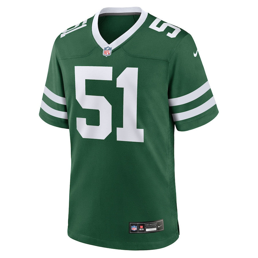 Francisco Mauigoa 51 New York Jets Team Game Men Jersey - Legacy Green