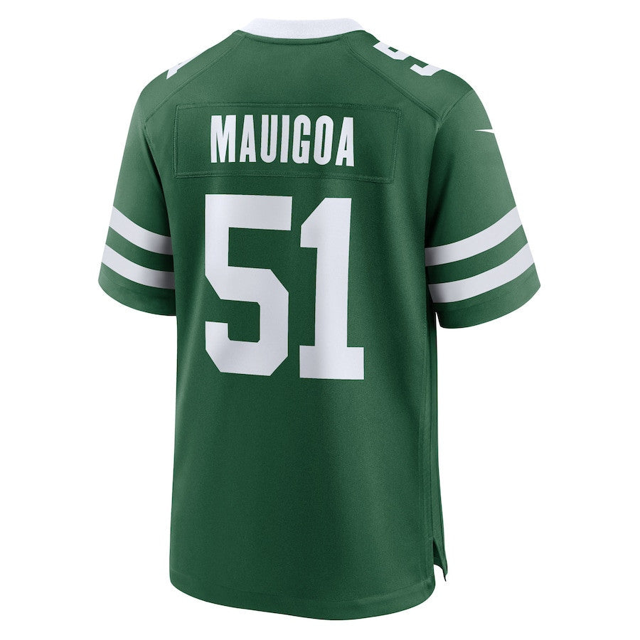 Francisco Mauigoa 51 New York Jets Team Game Men Jersey - Legacy Green