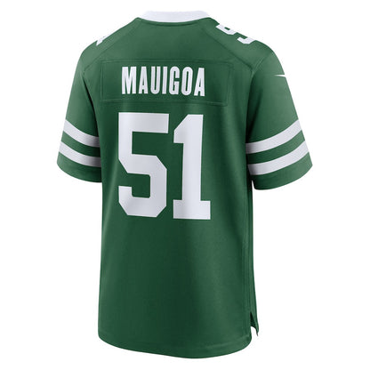 Francisco Mauigoa 51 New York Jets Team Game Men Jersey - Legacy Green