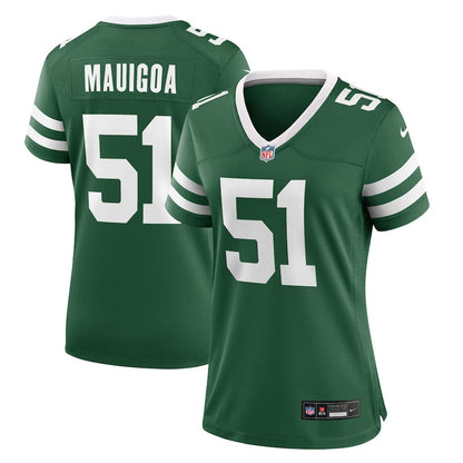 Francisco Mauigoa 51 New York Jets Women's Team Game Jersey - Legacy Green