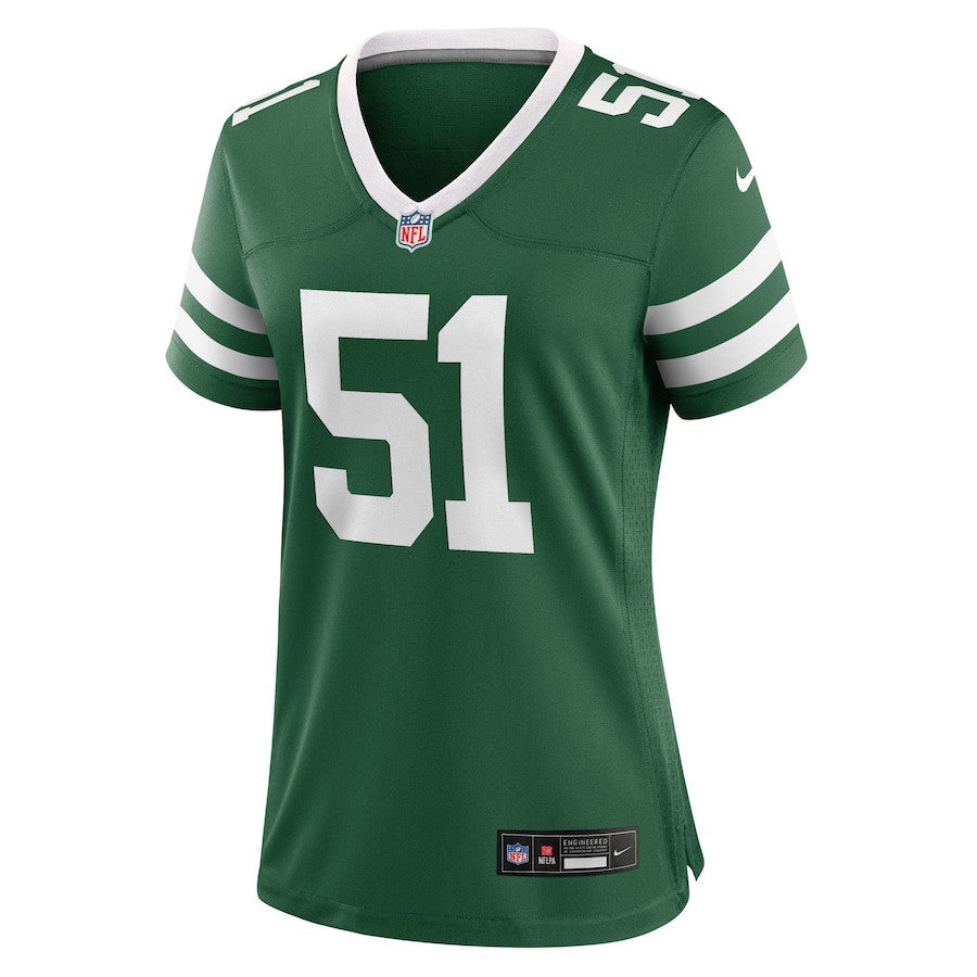 Francisco Mauigoa 51 New York Jets Women's Team Game Jersey - Legacy Green