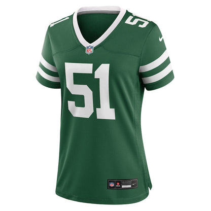 Francisco Mauigoa 51 New York Jets Women's Team Game Jersey - Legacy Green