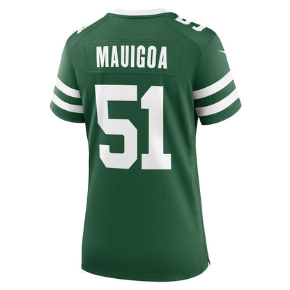 Francisco Mauigoa 51 New York Jets Women's Team Game Jersey - Legacy Green