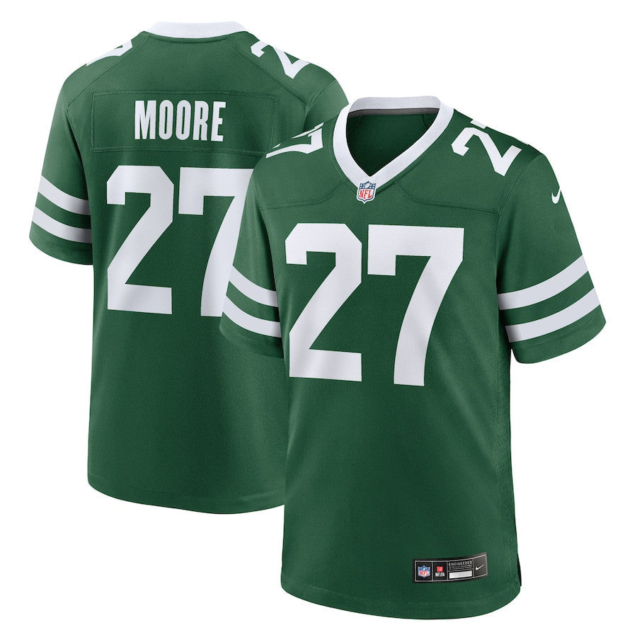 Malachi Moore 27 New York Jets Team Game Men Jersey - Legacy Green