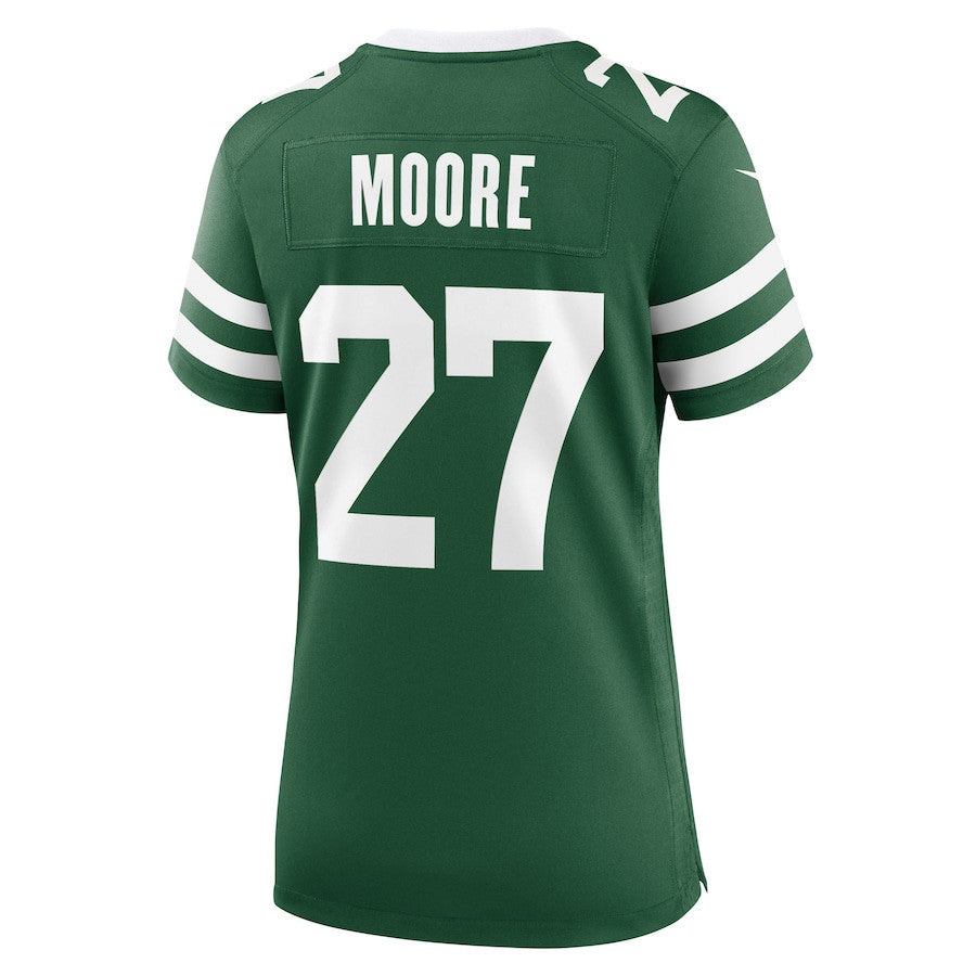 Malachi Moore 27 New York Jets Women's Team Game Jersey - Legacy Green