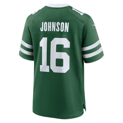 Tyler Johnson 16 New York Jets Team Game Men Jersey - Legacy Green