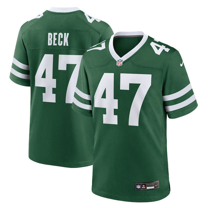 Andrew Beck 47 New York Jets Team Game Men Jersey - Legacy Green