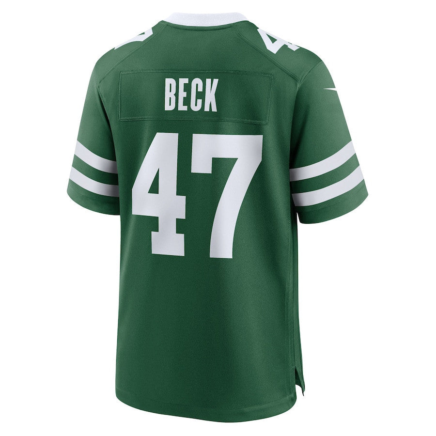 Andrew Beck 47 New York Jets Team Game Men Jersey - Legacy Green