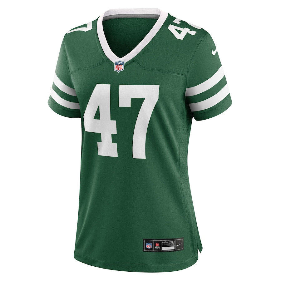 Andrew Beck 47 New York Jets Women's Team Game Jersey - Legacy Green
