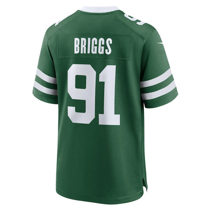 Jowon Briggs 91 New York Jets Team Game Men Jersey - Legacy Green