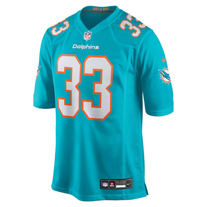 Jason Marshall Jr. 33 Miami Dolphins Team Game Men Jersey - Aqua