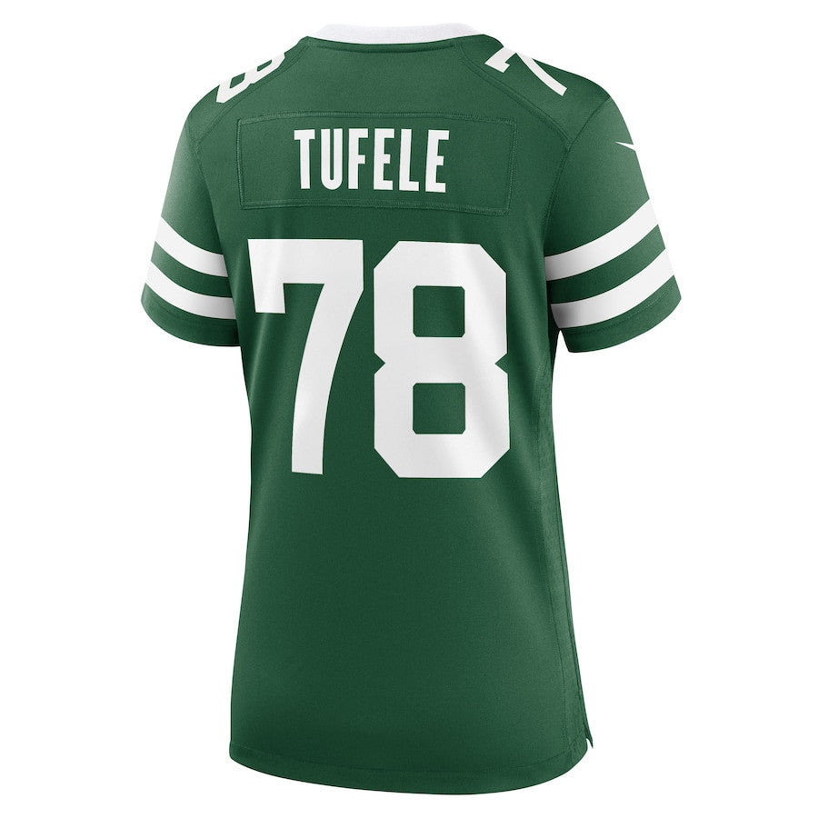 Jay Tufele 78 New York Jets Women's Team Game Jersey - Legacy Green