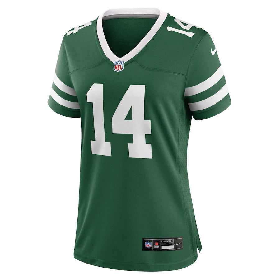 Austin McNamara 14 New York Jets Women's Team Game Jersey - Legacy Green