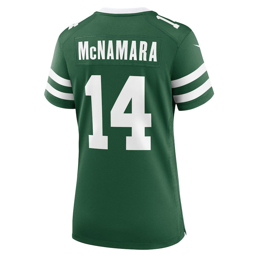 Austin McNamara 14 New York Jets Women's Team Game Jersey - Legacy Green