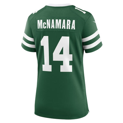 Austin McNamara 14 New York Jets Women's Team Game Jersey - Legacy Green