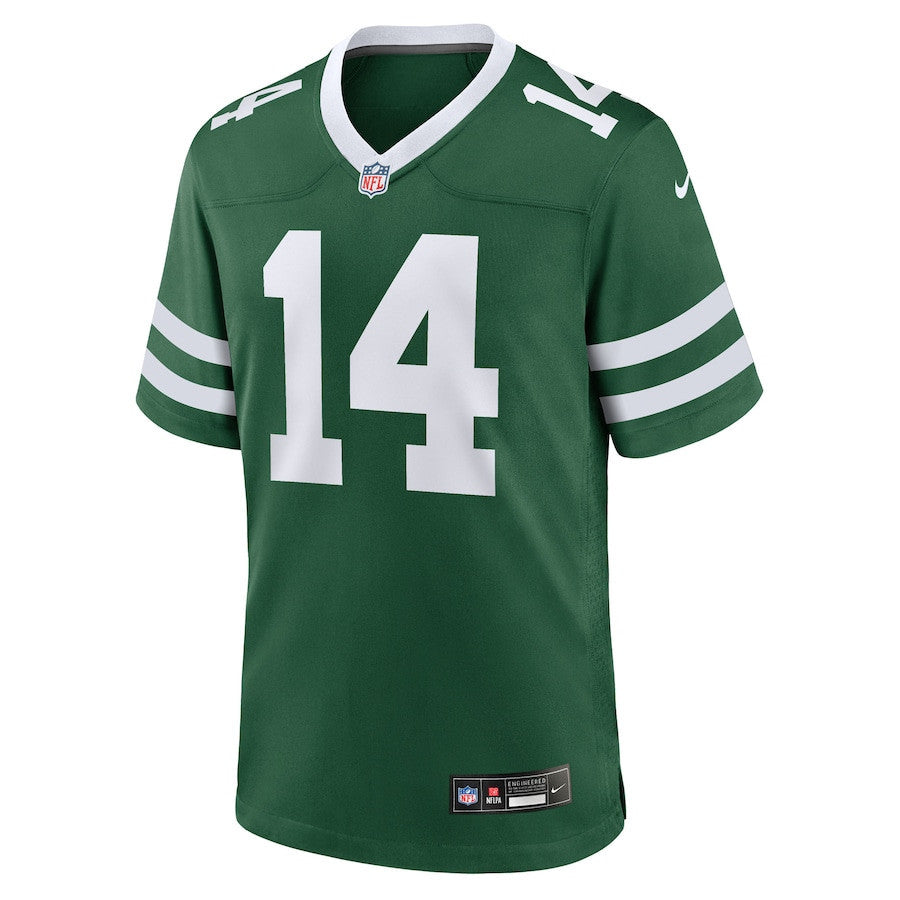 Austin McNamara 14 New York Jets Team Game Men Jersey - Legacy Green
