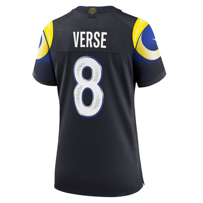 Jared Verse 8 Los Angeles Rams Women's 2025 Rivalries Collection Game Jersey - Midnight Blue