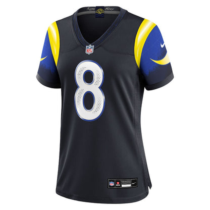 Jared Verse 8 Los Angeles Rams Women's 2025 Rivalries Collection Game Jersey - Midnight Blue