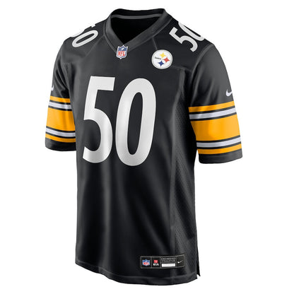 Malik Harrison 50 Pittsburgh Steelers Team Game Men Jersey - Black