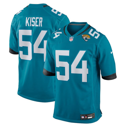 Jack Kiser 54 Jacksonville Jaguars Women's Team Game Jersey - Teal