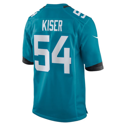 Jack Kiser 54 Jacksonville Jaguars Women's Team Game Jersey - Teal