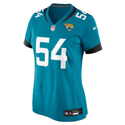 Jack Kiser 54 Jacksonville Jaguars Team Game Men Jersey - Teal