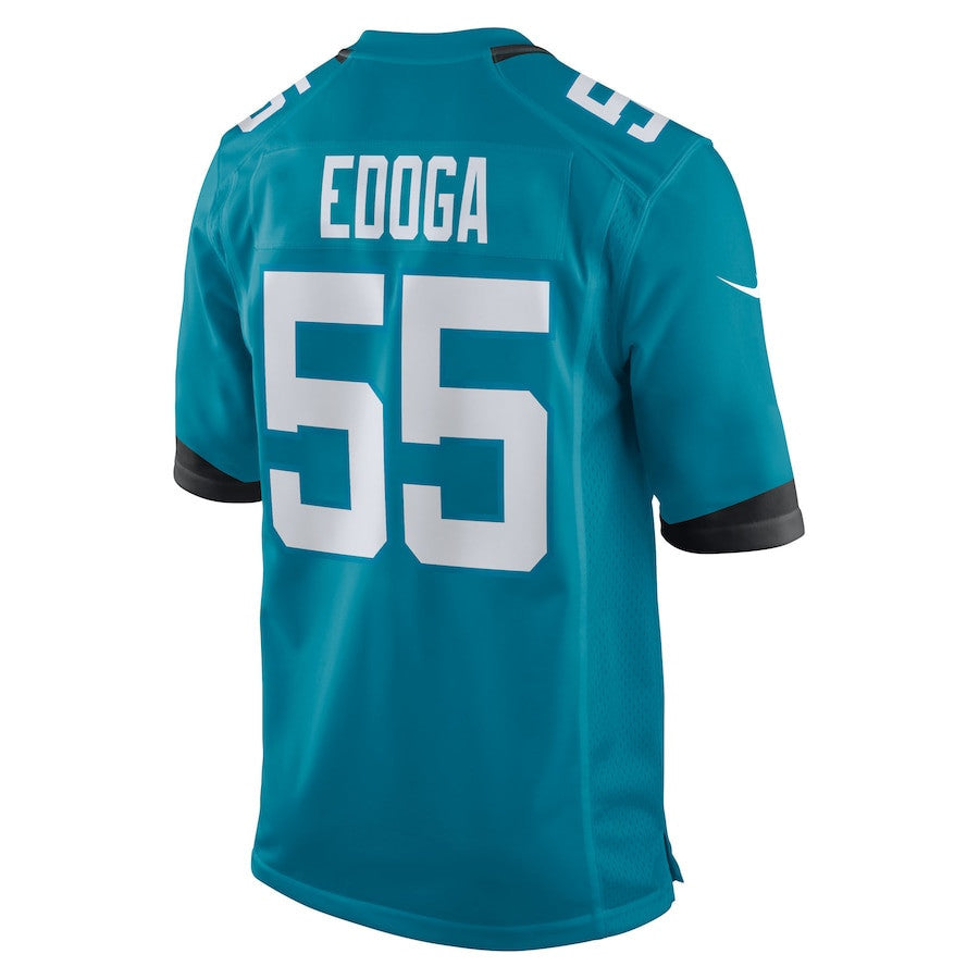 Chuma Edoga 55 Jacksonville Jaguars Team Game Men Jersey - Teal