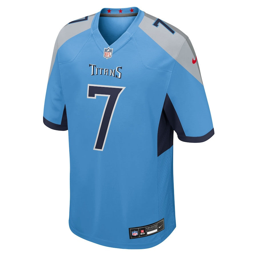 Oluwafemi Oladejo 7 Tennessee Titans Team Game Men Jersey - Light Blue