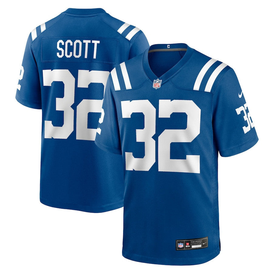 Daniel Scott 32 Indianapolis Colts Team Game Men Jersey - Royal