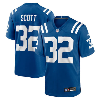 Daniel Scott 32 Indianapolis Colts Team Game Men Jersey - Royal