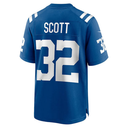 Daniel Scott 32 Indianapolis Colts Team Game Men Jersey - Royal