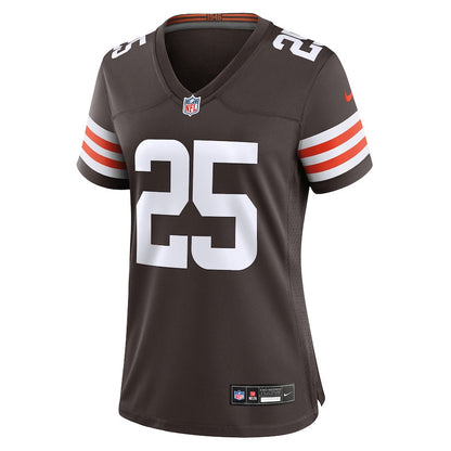 Andre Szmyt 25 Cleveland Browns Women's Team Game Jersey - Brown