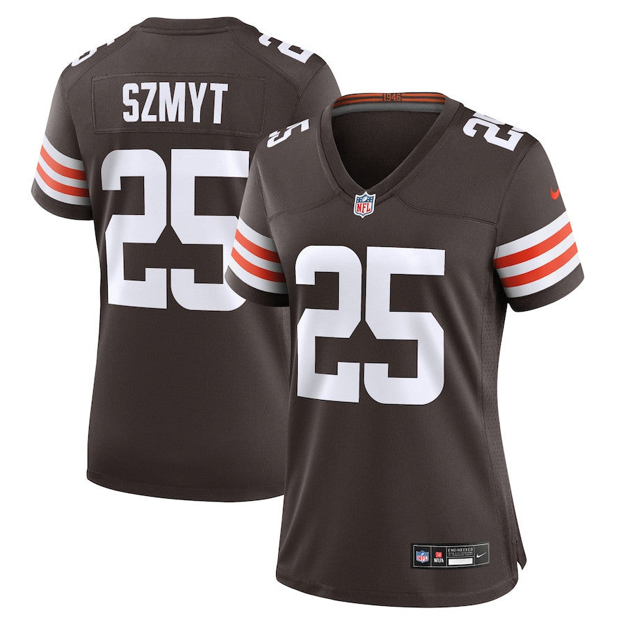 Andre Szmyt 25 Cleveland Browns Women's Team Game Jersey - Brown
