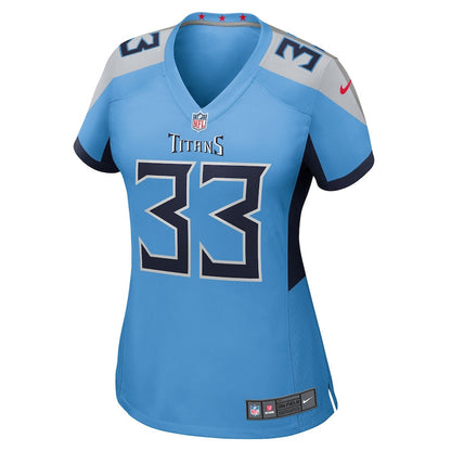 Cedric Gray 33 Tennessee Titans Women's Team Game Jersey - Light Blue