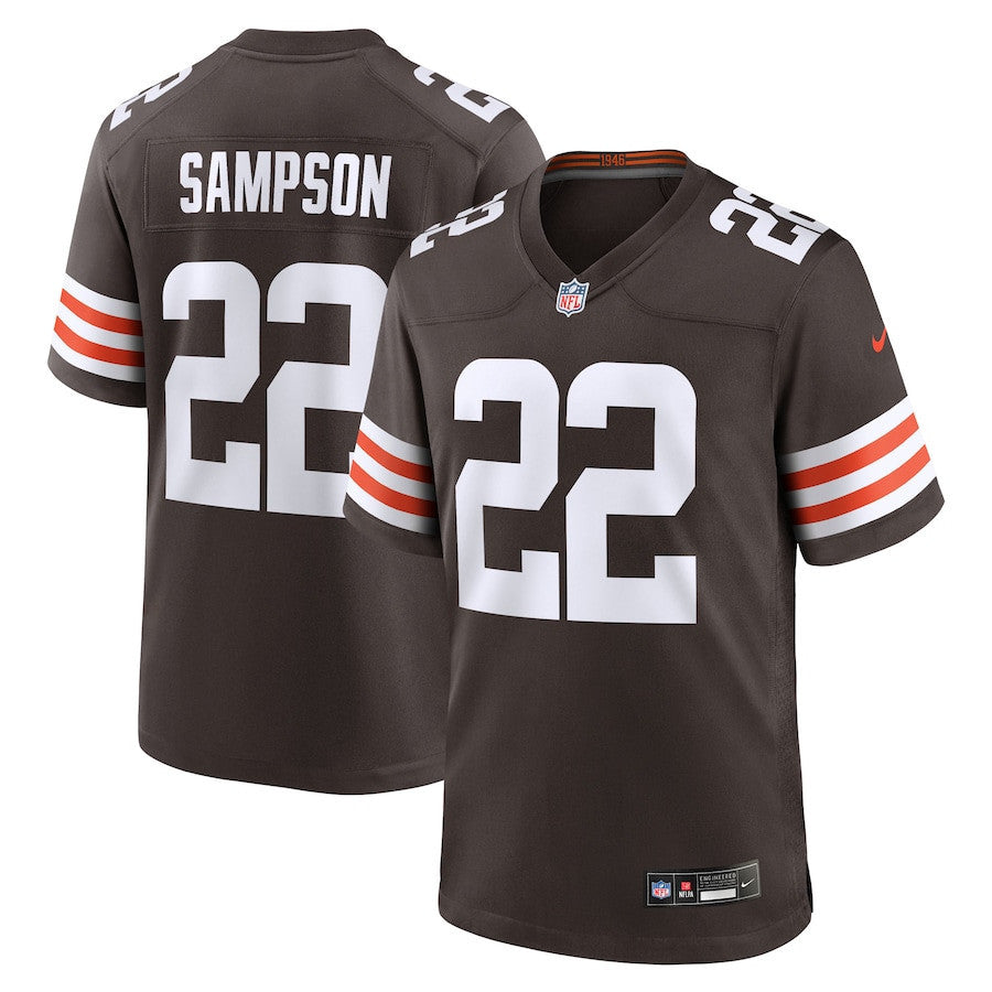 Dylan Sampson 22 Cleveland Browns Team Game Men Jersey - Brown