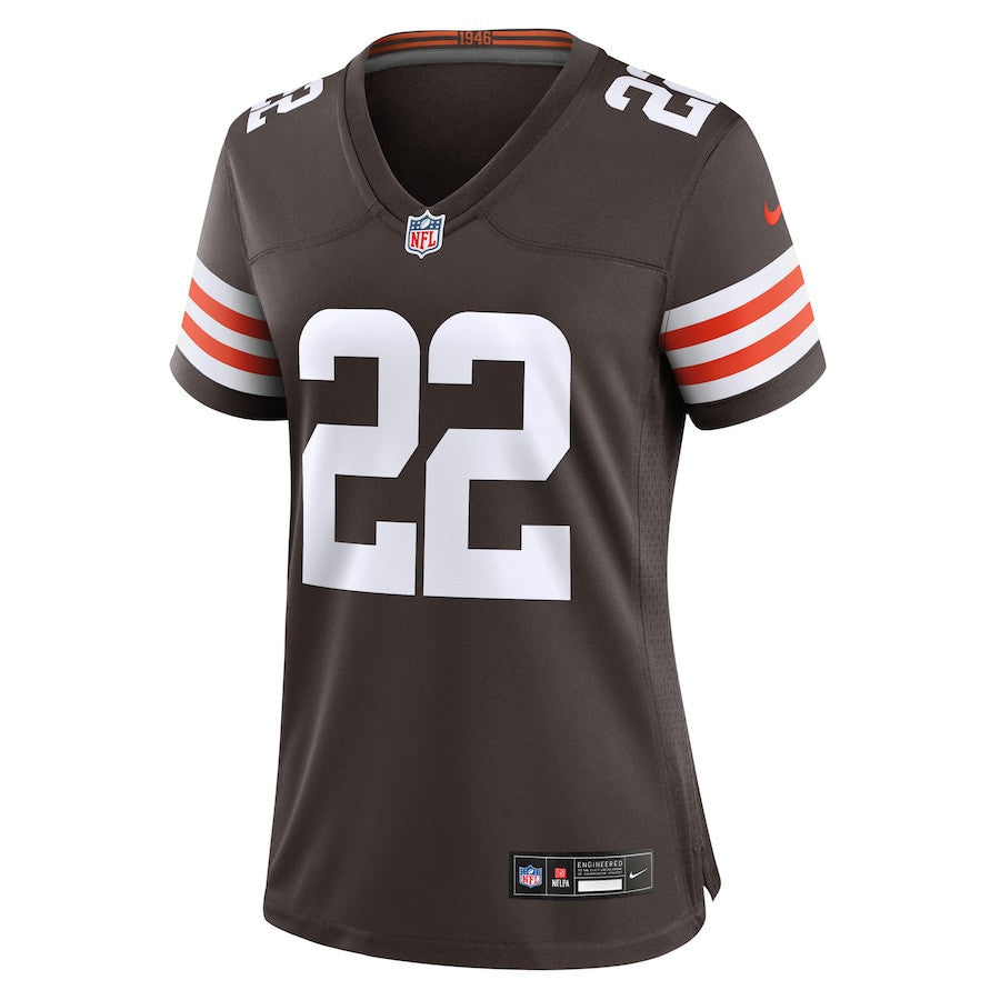 Dylan Sampson 22 Cleveland Browns Women's Team Game Jersey - Brown