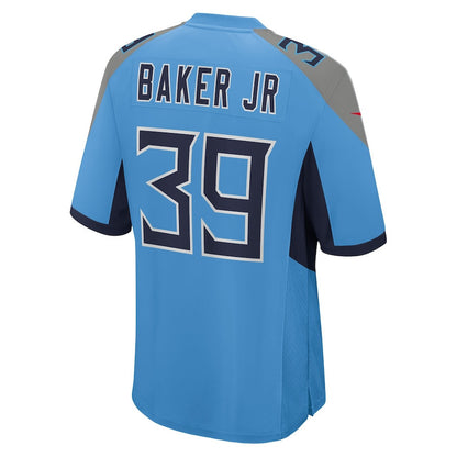 Darrell Baker Jr 39 Tennessee Titans Team Game Men Jersey - Light Blue
