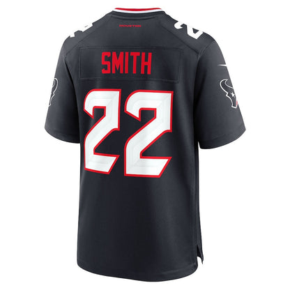 Jaylin Smith 22 Houston Texans Team Game Men Jersey - Navy