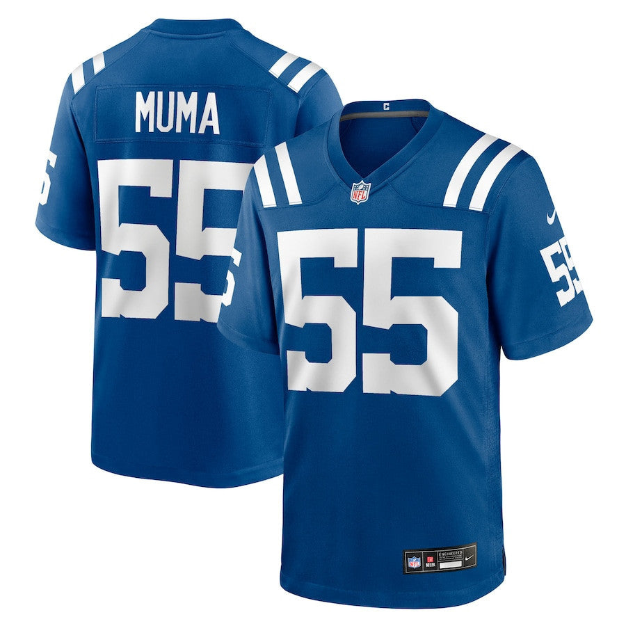 Chad Muma 55 Indianapolis Colts Team Game Men Jersey - Royal